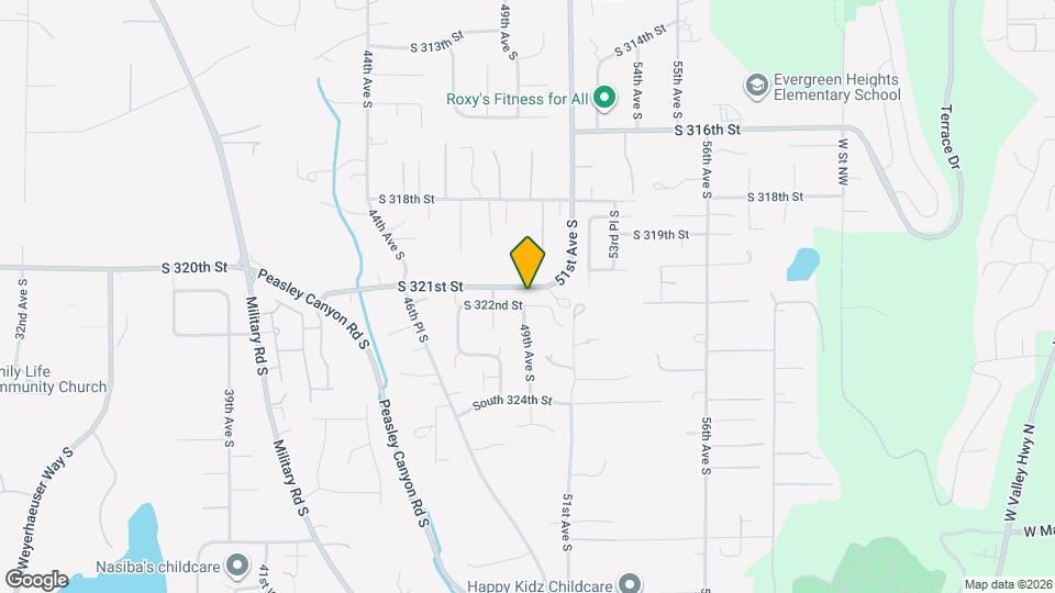 4908 S 322nd St Map and Location Details