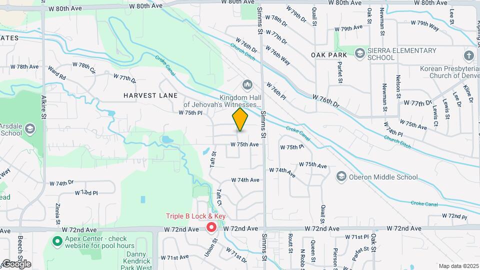 7514 Swadley St Map and Location Details