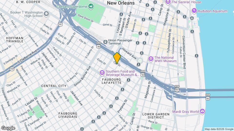 1201 Baronne St Map and Location Details