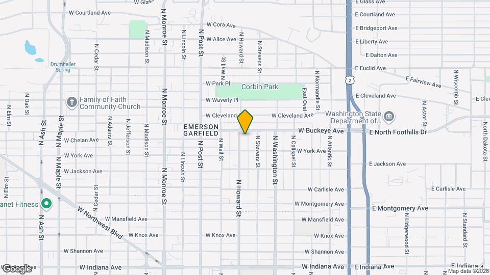 2624 N Howard St Mapa y Detalles de la Ubicación