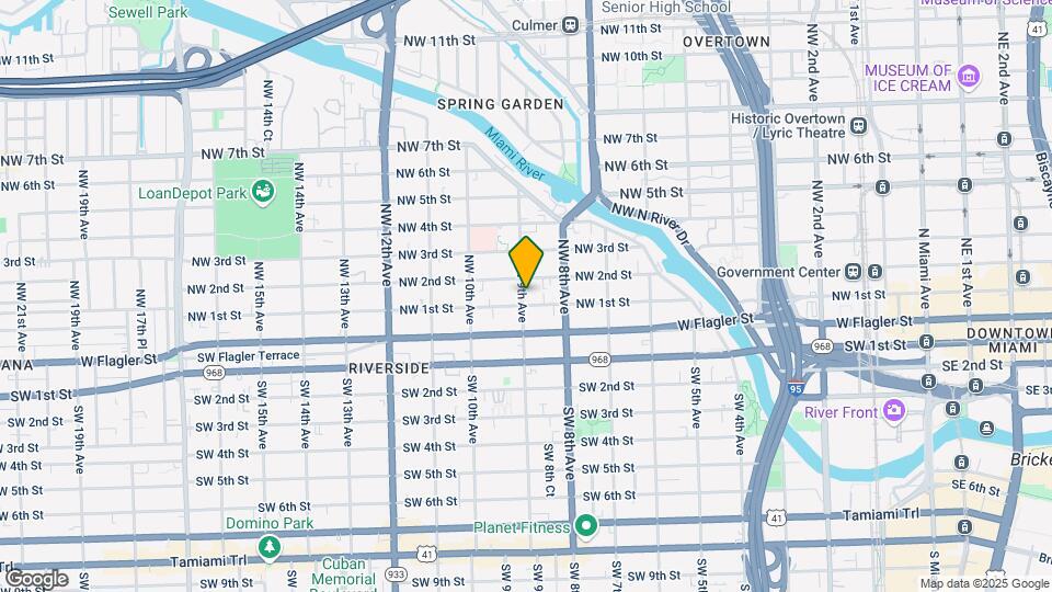 121 NW 9th Ave Map and Location Details