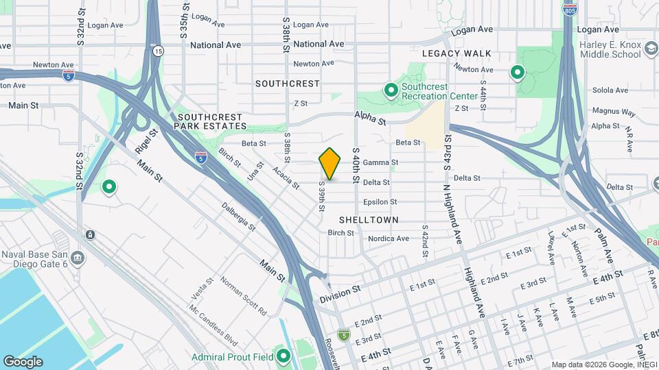 3921 Delta St Map and Location Details