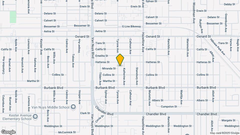 5738 Tyrone Ave Map and Location Details