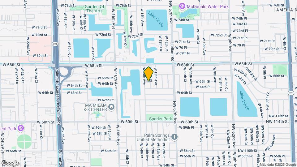 6480 W 13th Ct Map and Location Details