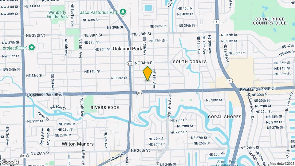 1385 NE 32nd St, Unit 1S Mapa y Detalles de la Ubicación
