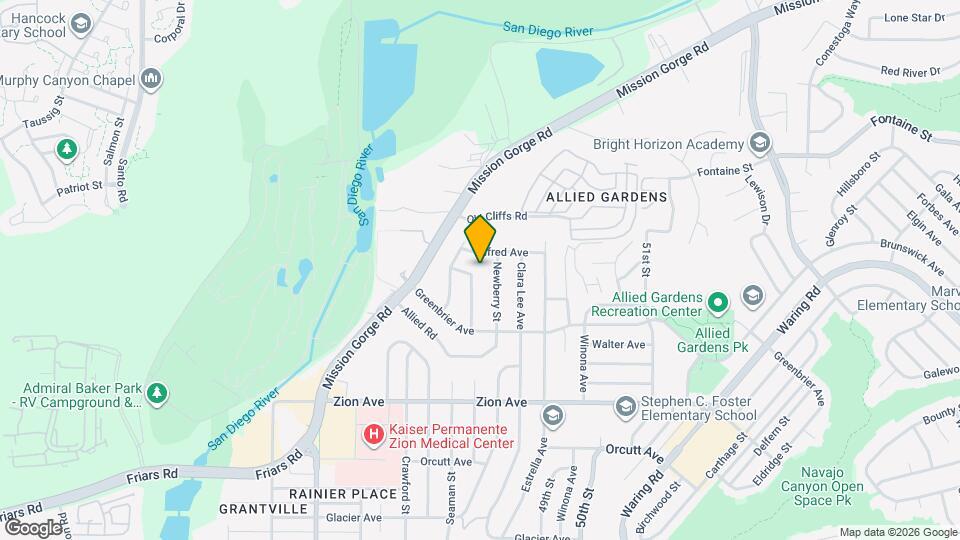 6873 Cartwright St Map and Location Details