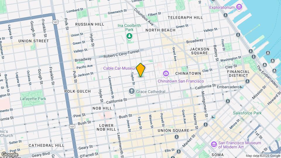 1126 Clay St Map and Location Details