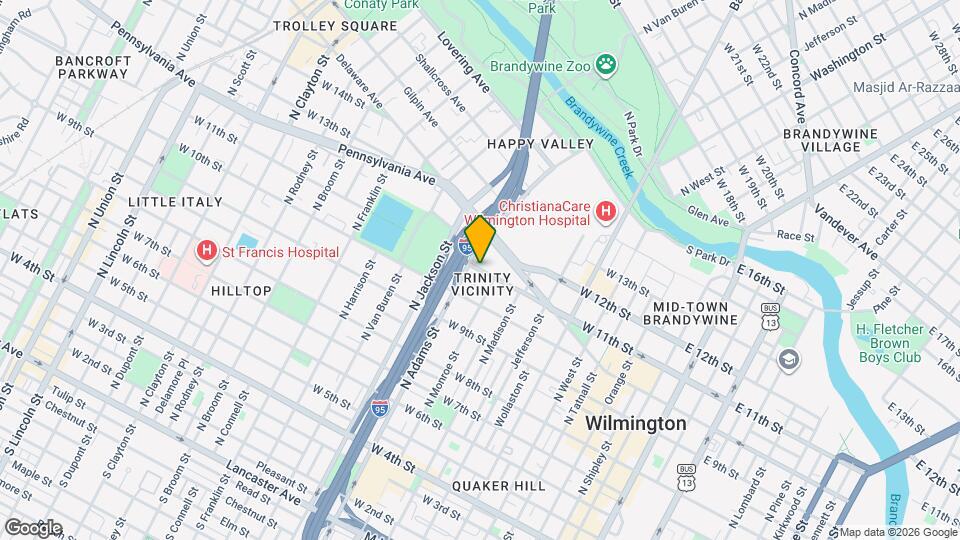 816 W 11th St Map and Location Details