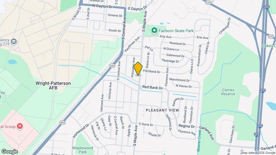 869 S Maple Ave Map and Location Details