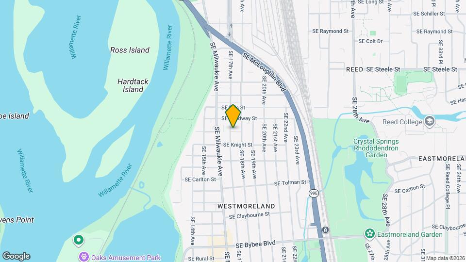 1711 SE Ramona St Map and Location Details