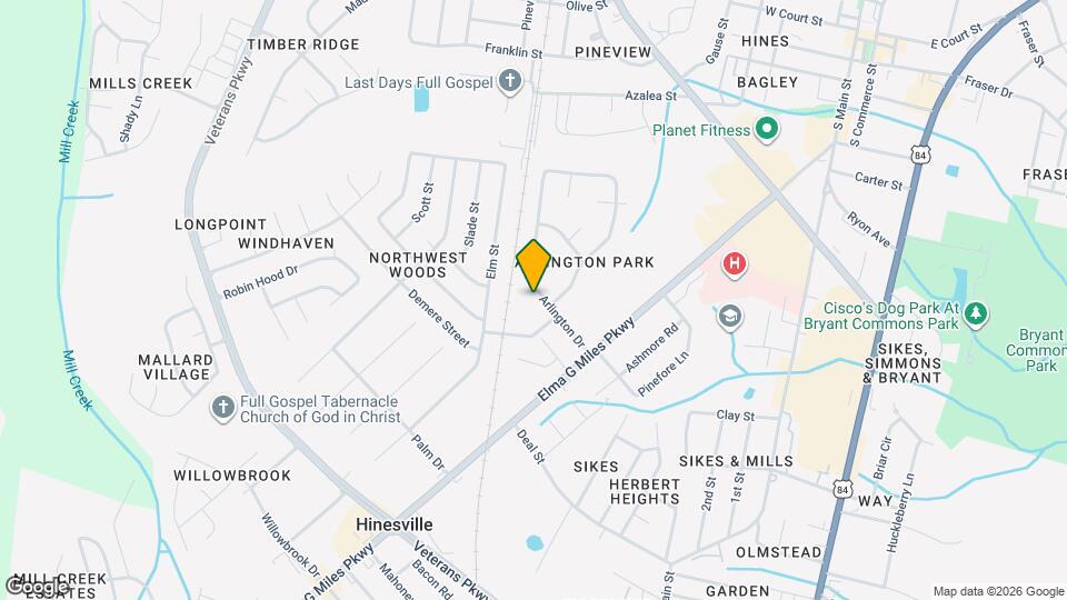 412 Arlington Dr Map and Location Details