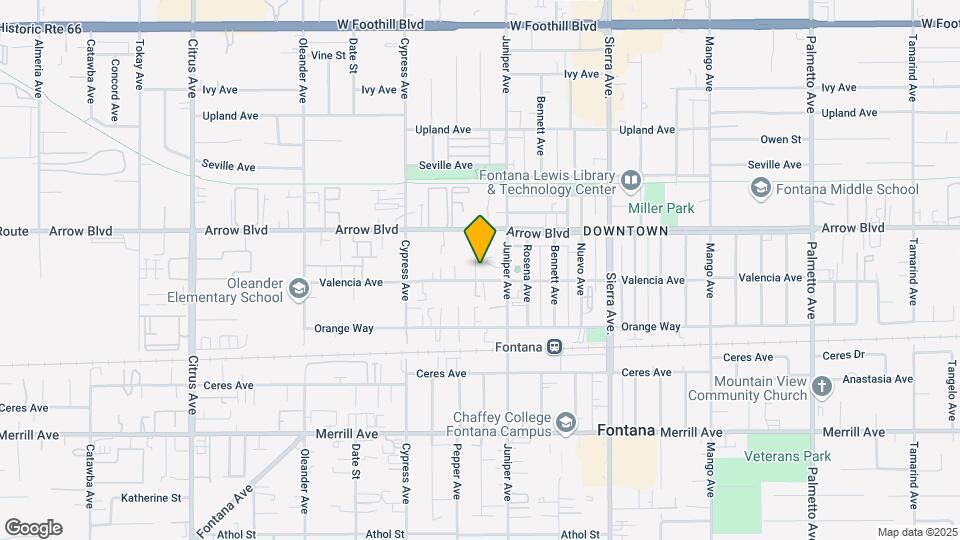 16638 Valencia Ave Mapa y Detalles de la Ubicación
