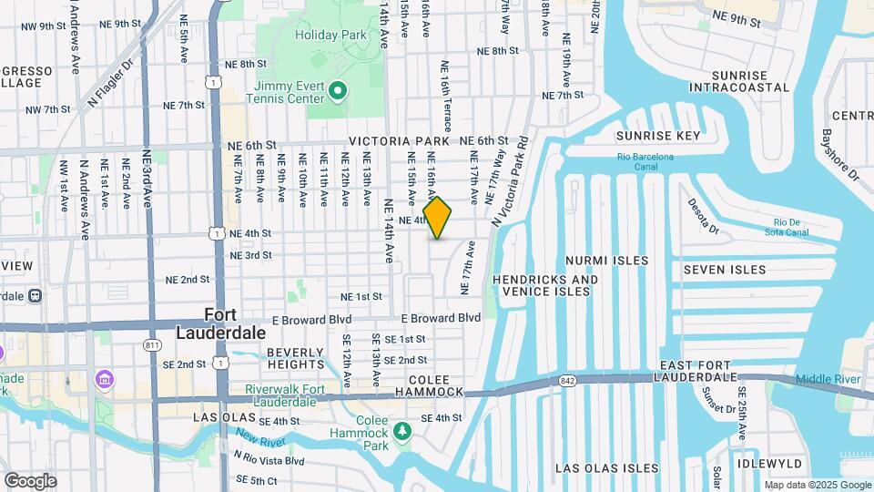 1610 NE 3rd Ct Map and Location Details