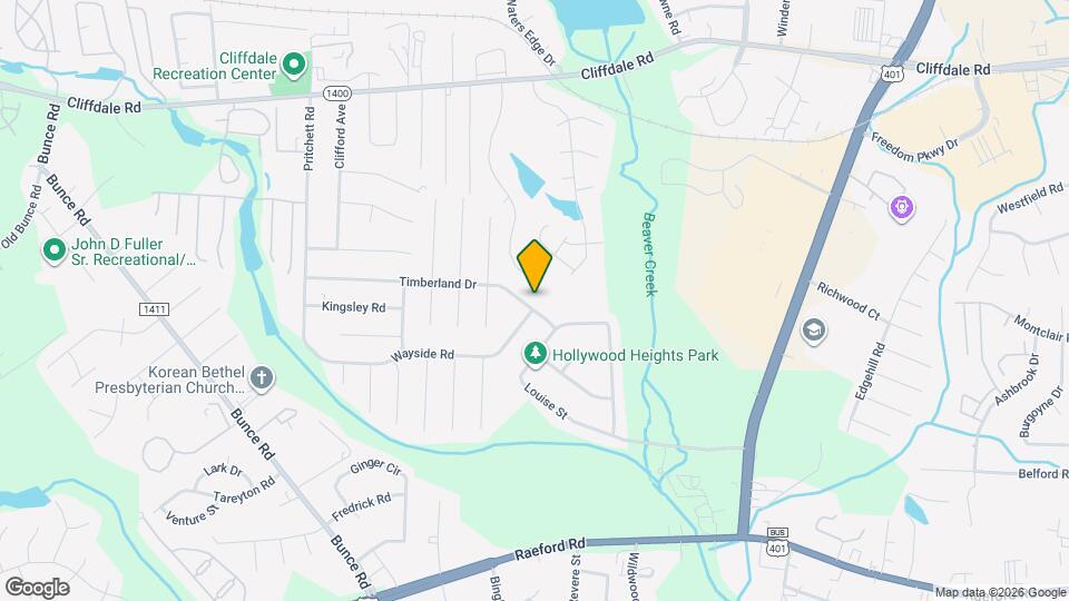 6170 Timberland Dr Map and Location Details