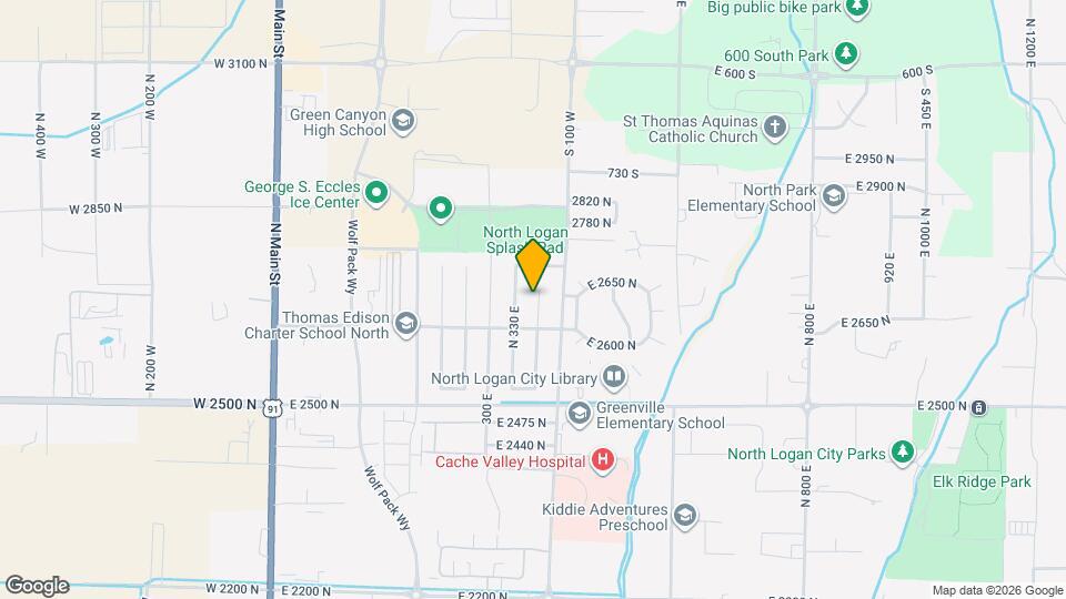 2645 N 370 E Mapa y Detalles de la Ubicación