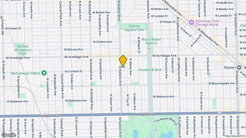 1907 N Kedzie Ave Map and Location Details