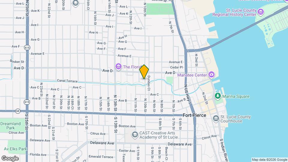 421 N 10th St Map and Location Details
