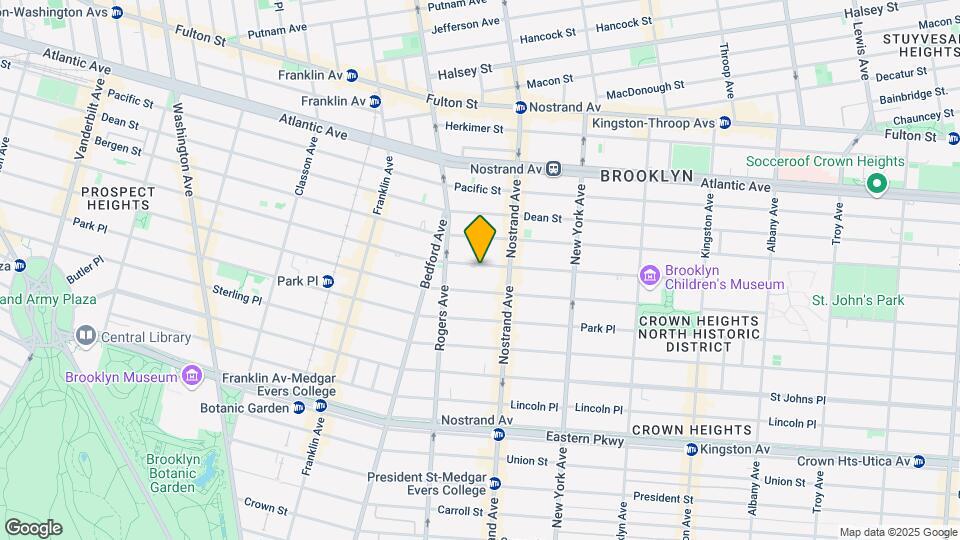 672 Saint Marks Ave Mapa y Detalles de la Ubicación