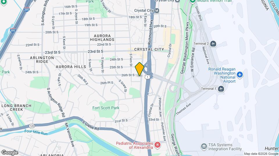 2600 S Eads St, Unit On Eads B1 Map and Location Details