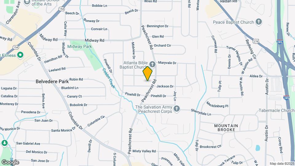 3402 Jackson Dr Map and Location Details