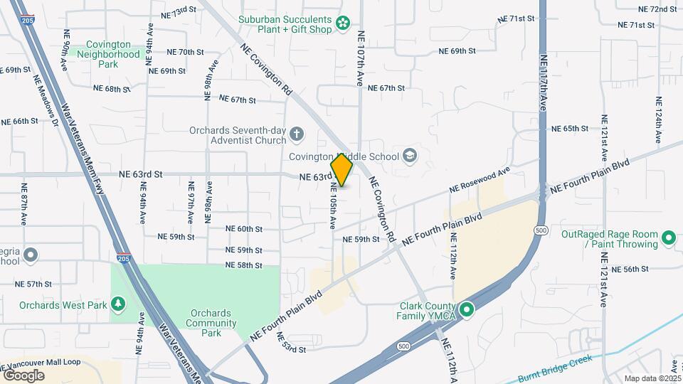 6121 NE 105th Ave Map and Location Details