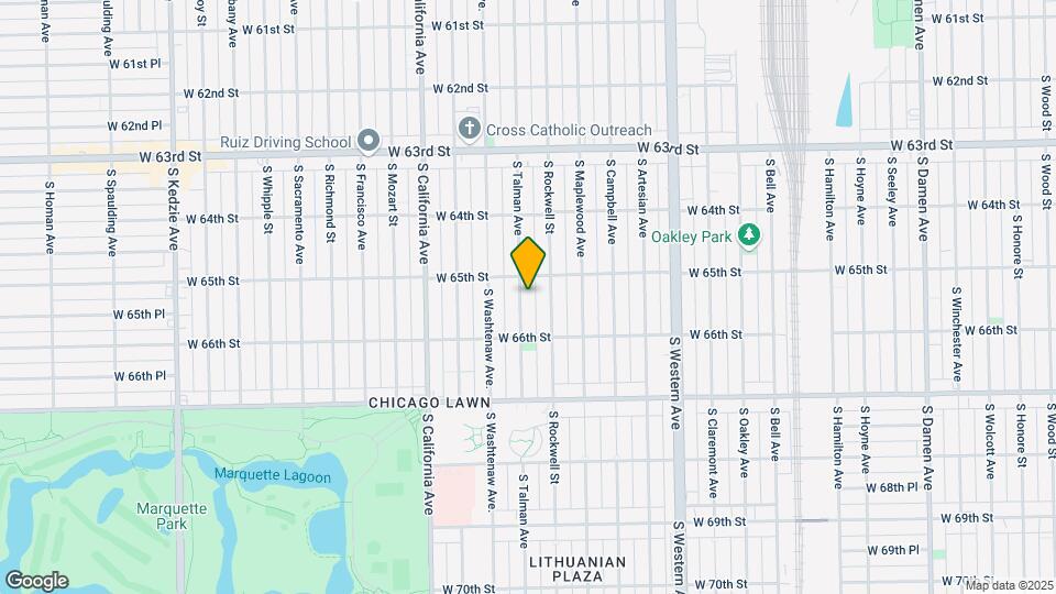 6517 S Talman Ave Map and Location Details