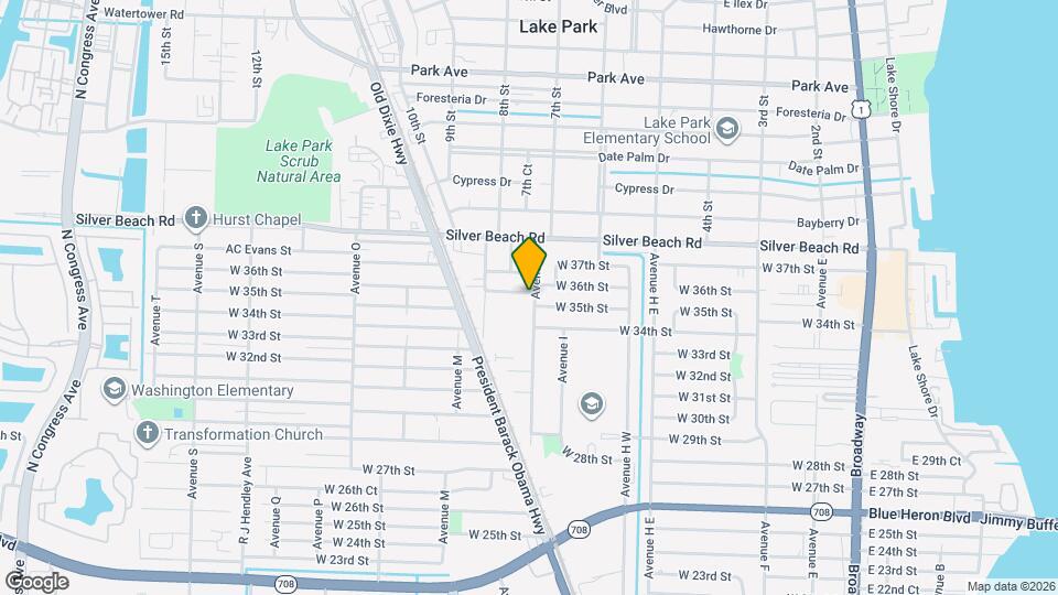 901 W 36th St Map and Location Details