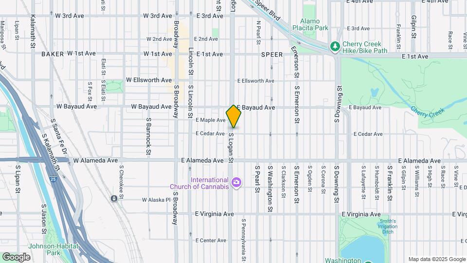 188 S Logan St Map and Location Details