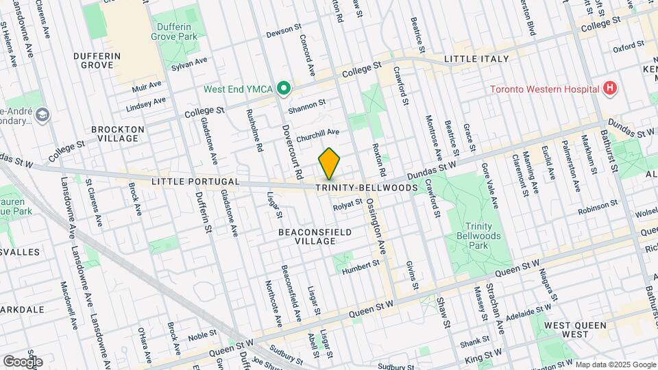 1216 Dundas St W Map and Location Details