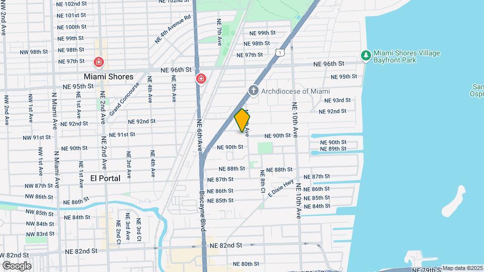 9050 NE 8th Ave Mapa y Detalles de la Ubicación