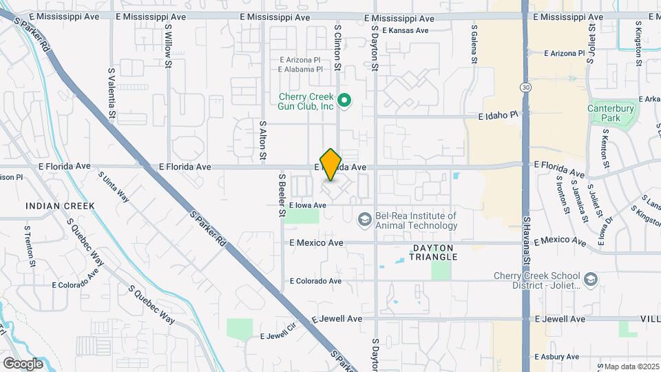 9448 E Florida Ave Map and Location Details