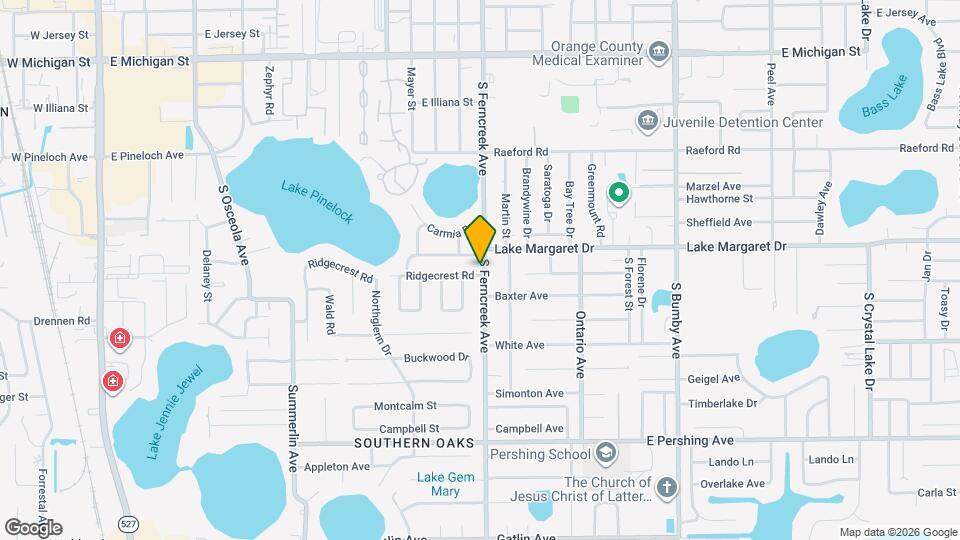 1421 Ridgecrest Rd Map and Location Details