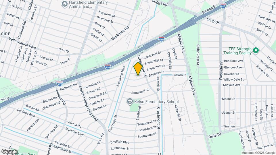 5833 Southlea St Map and Location Details