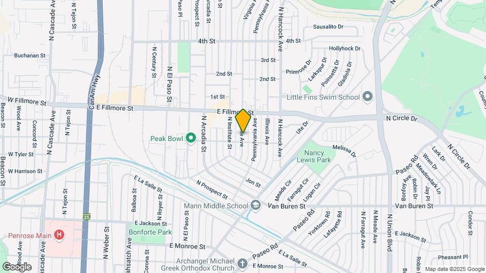 2907 Virginia Ave Map and Location Details