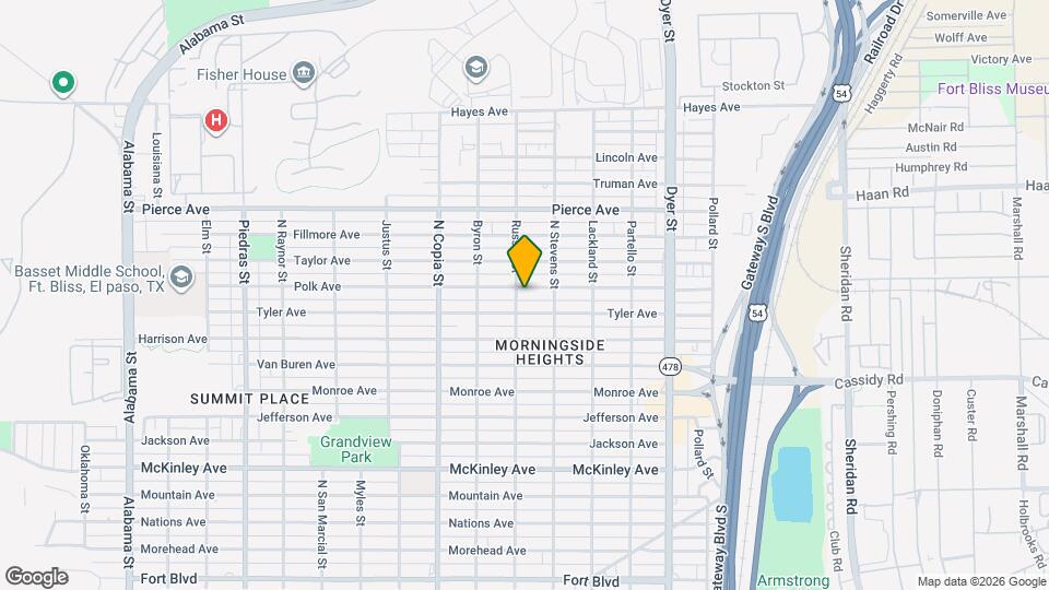 3604 Polk Ave Mapa y Detalles de la Ubicación