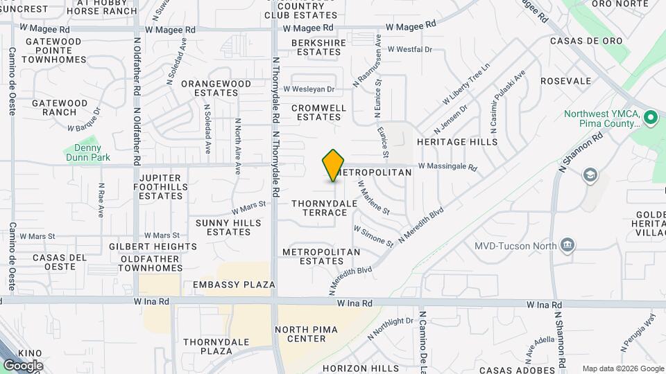 3620 W Bellewood Pl Map and Location Details