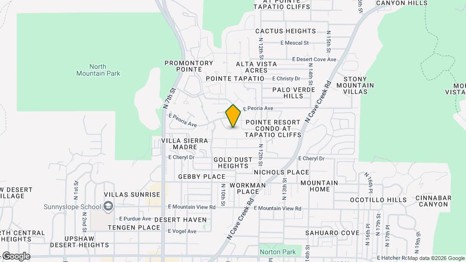 10407 N 10th Pl Mapa y Detalles de la Ubicación