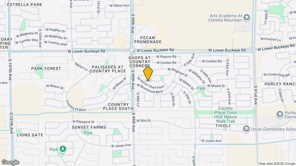 9806 W Horse Thief Pass Map and Location Details