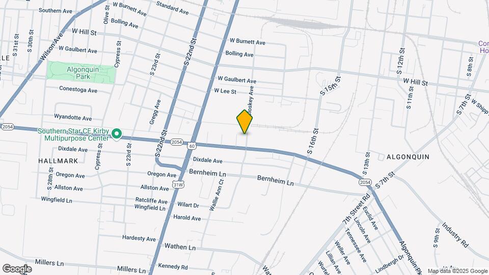 1850 McCloskey Ave Map and Location Details