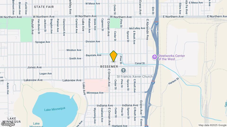 1637 Cedar St Map and Location Details