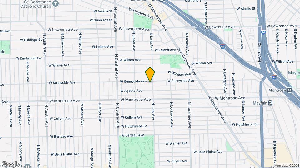5407 W Sunnyside Ave Map and Location Details