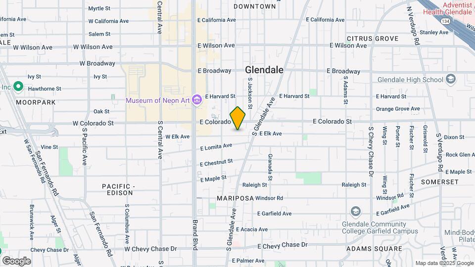 327 E Elk Ave Map and Location Details