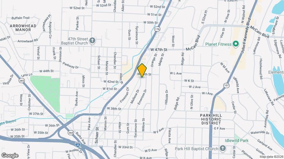 4308 Sycamore St Mapa y Detalles de la Ubicación