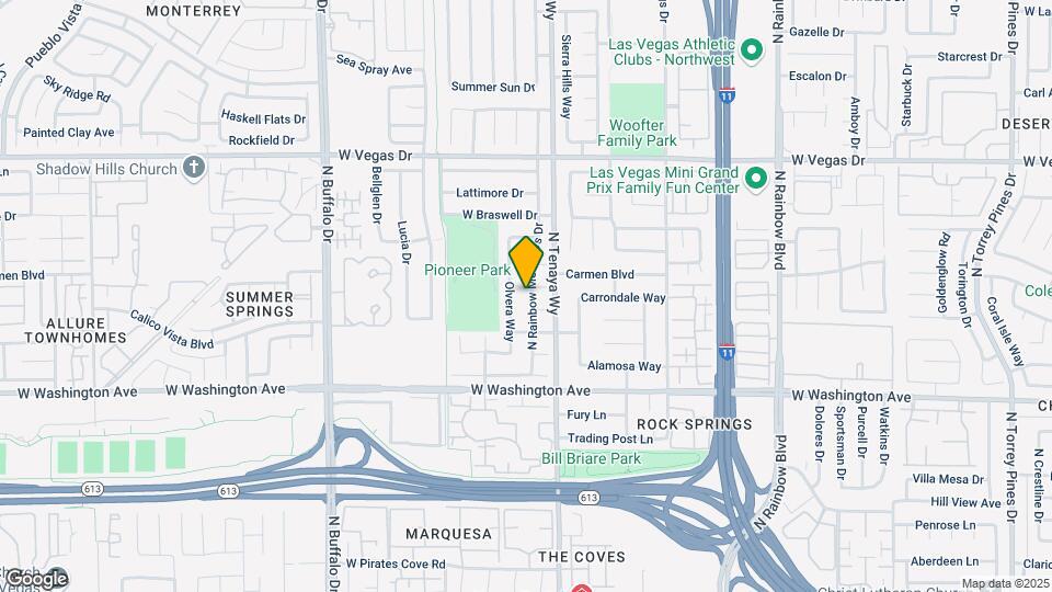 1133 N Rainbow Meadows Dr Mapa y Detalles de la Ubicación