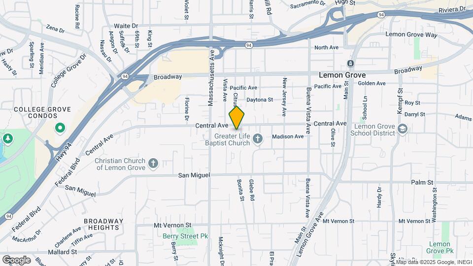 7305-7309 Central Ave Map and Location Details