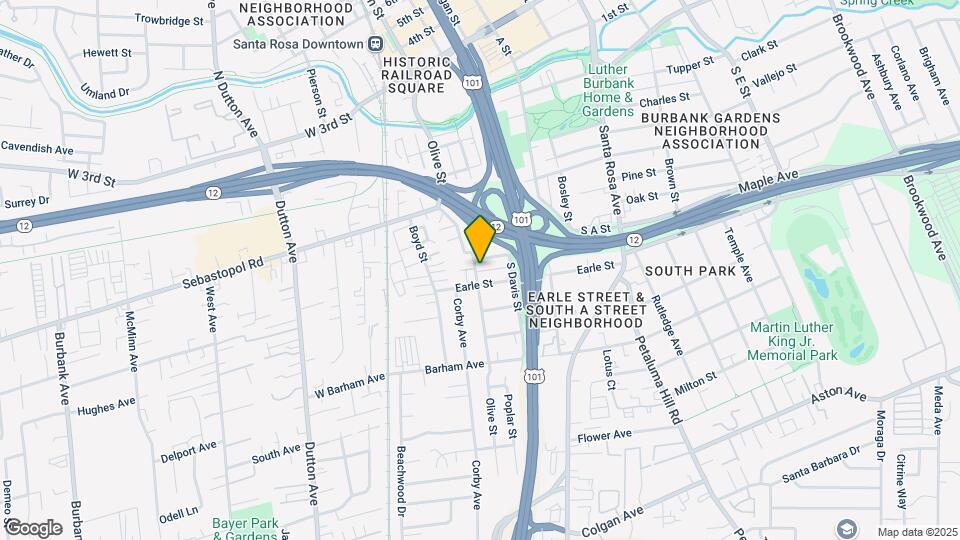 622 Olive St Mapa y Detalles de la Ubicación