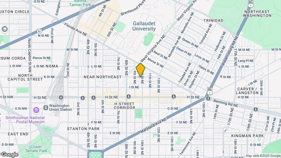 923 K St NE Map and Location Details