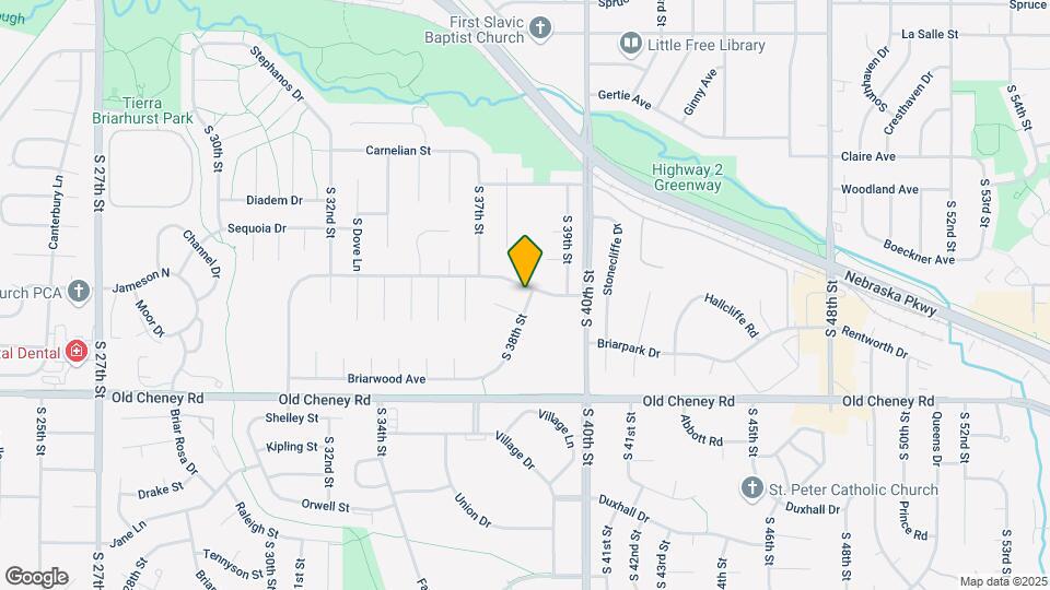 5501 S 38th St Map and Location Details