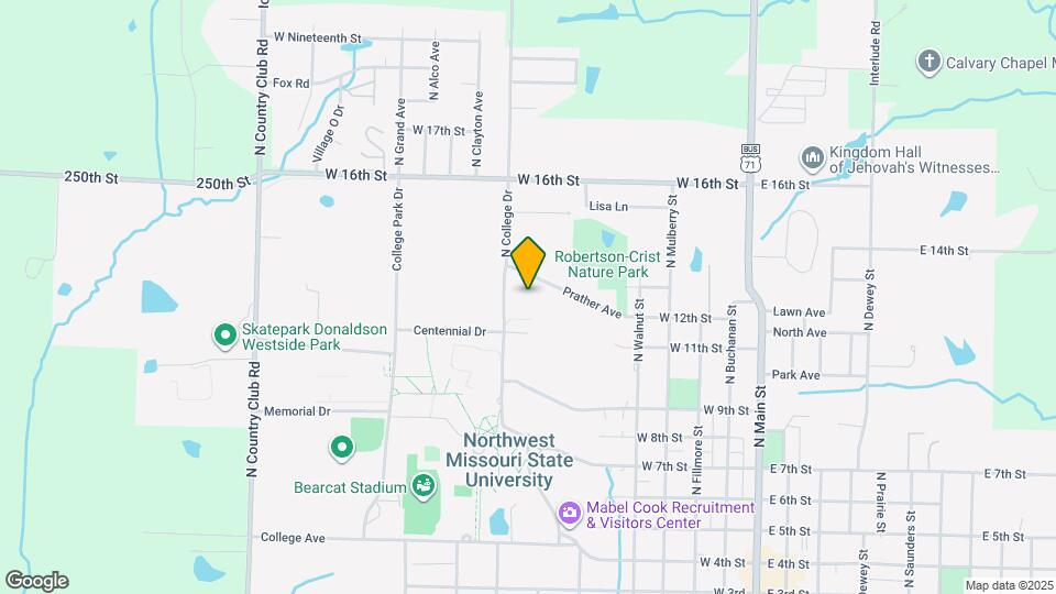 1135 1/2 N College Dr Map and Location Details