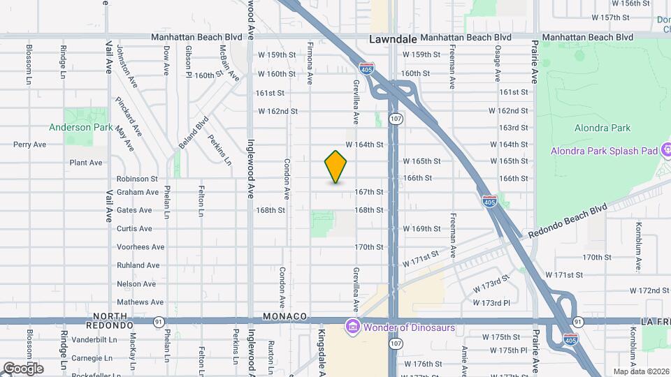 4539 W 167th St Map and Location Details